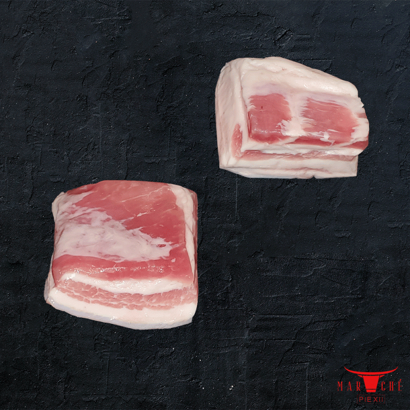 Lard salé entrelardé Marche Pie XII